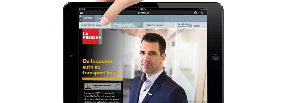 ISAAC Makes the Headlines of the La Presse+