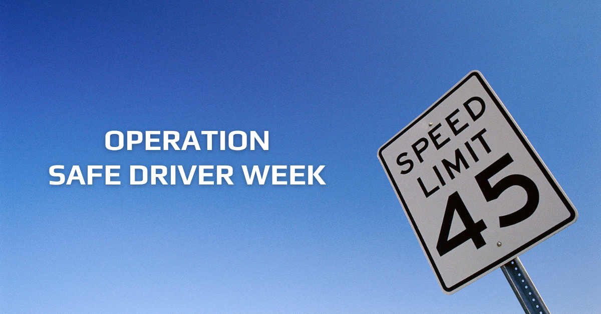 Operation Safe Driver Week July 1117, 2021