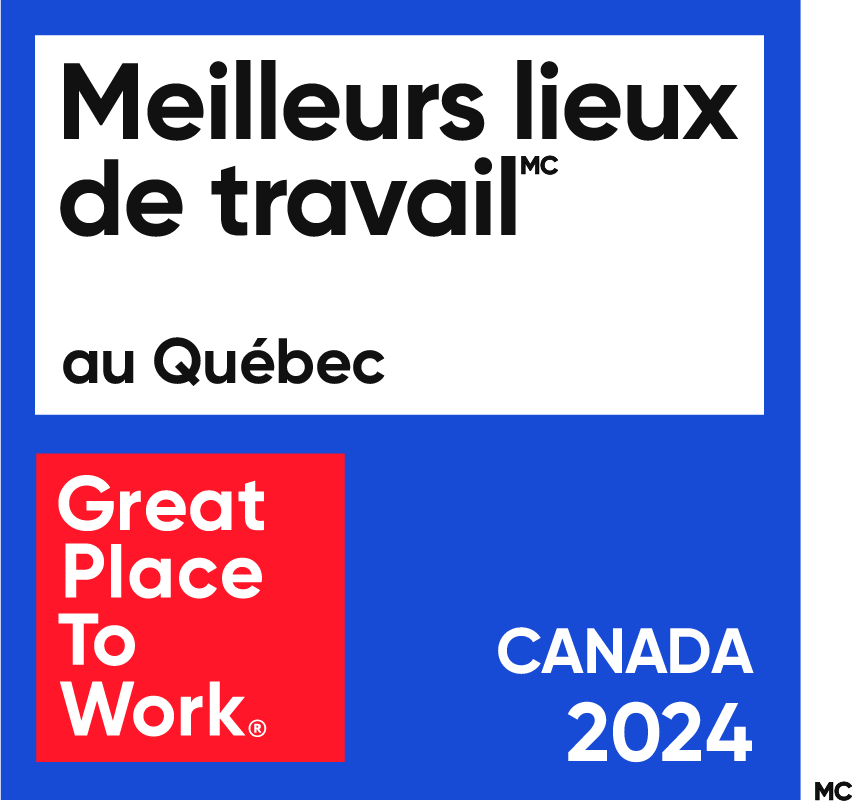 2024 Quebec FR logo_Corrected Badge de certification Great Place to Work Mai 2024 en français.