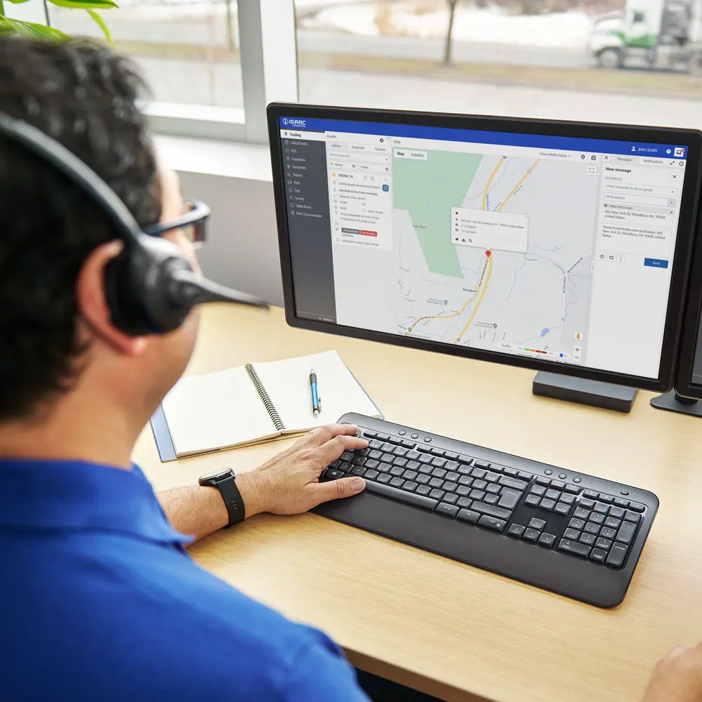 Real-Time Monitoring of ISAAC Device Installations Support agent using ISAAC dashboard to monitor ELD installations in real-time