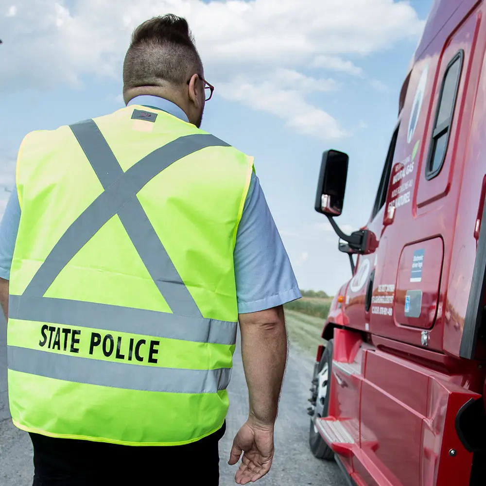 Graphic showing ISAAC's always-compliant feature in English