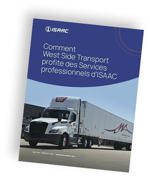 Aperçu 3D du document d'étude de cas sur la télématique entre West Side Transport et ISAAC.