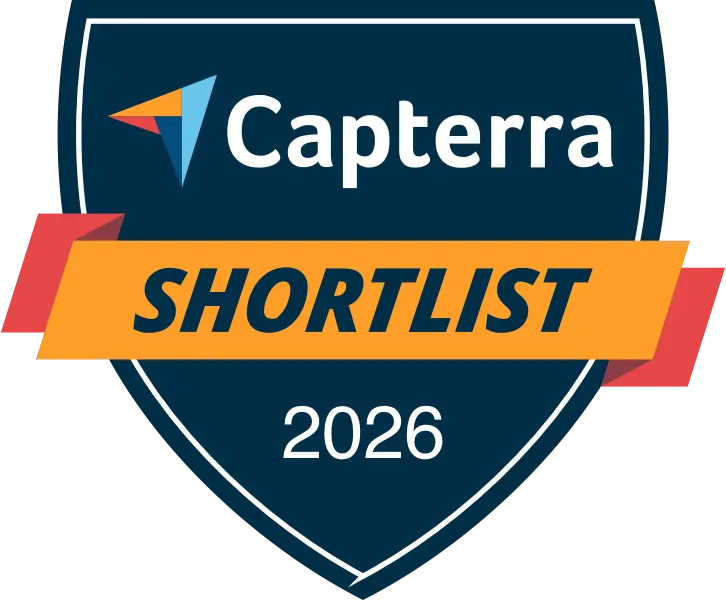 Capterra Shortlist 2026 badge recognizing ISAAC Instruments as a top fleet management software provider